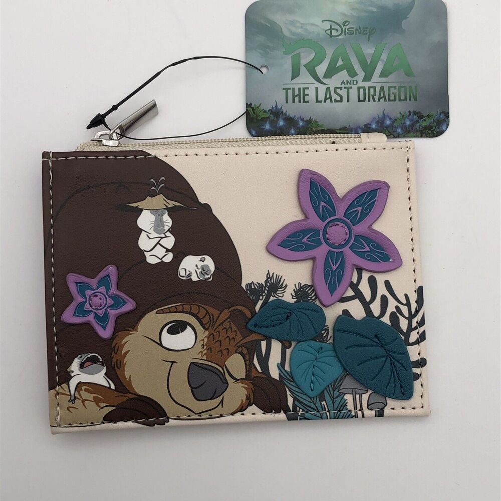 Disney Wallet Raya and the Last Dragon Floral Slim Cardholder Tuk Tuk & Ongis